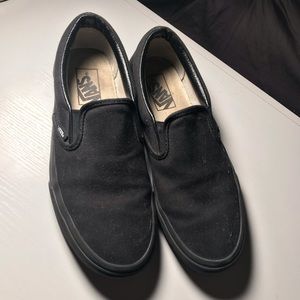 Black slip on vans